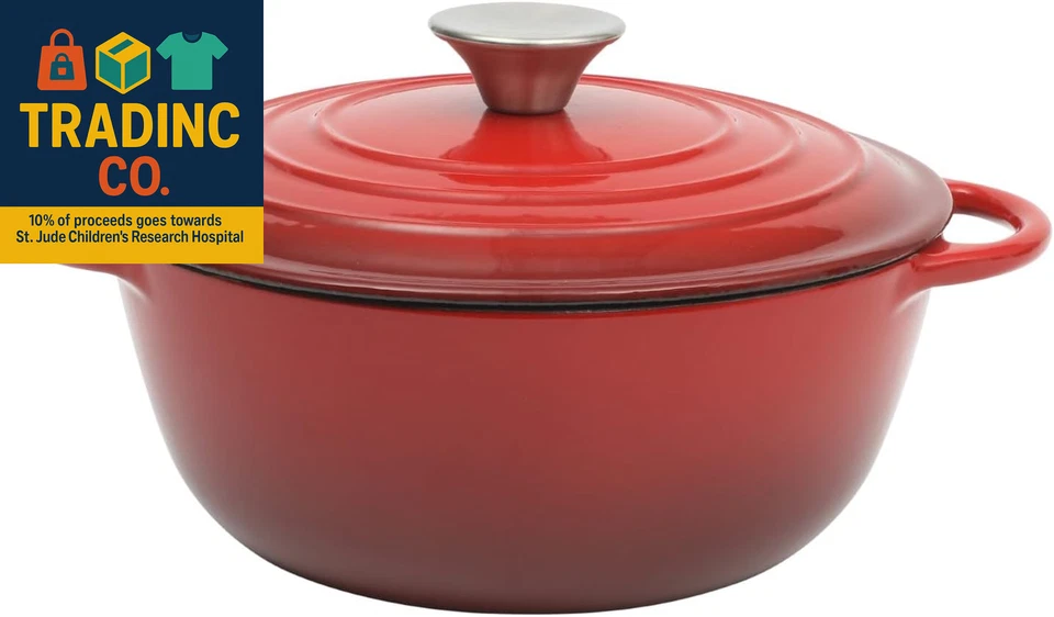 Addlestone 2.65 Quart round Enamel Cast Iron Dutch Oven Pot with Lid & Dual Hand - Image 1 of 4