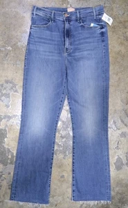 MOTHER Jeans Damen Gr. 33 Blau The Hustler Ankle Fray Healing Jar Raw Hem Denim - Bild 1 von 8