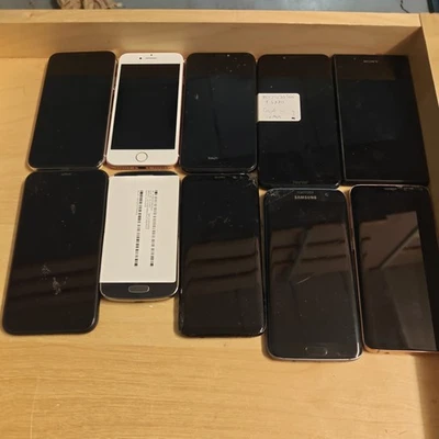 10 x FAULTY Android/Apple Phones Job Lot (FB24) - Image 1 of 2