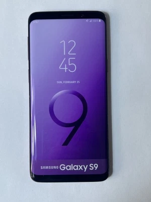 Modelo Samsung Galaxy S9 -SM-G960U- 64 GB - Pantalla de utilería de teléfono ficticia púrpura lila Foto 1 de 4