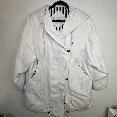 Vintage Mulberry Street Jacket White Sailor Utility Yacht Preppy Women 2XL - 3XL - Image 1 of 4