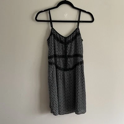 Zoe & Rose Band Of Gypsies Women S Black Floral Boho Grunge Mini Slip Dress NWT - Image 1 of 4