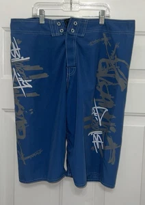 Pantalones Cortos de Tabla Estilo Surf Billabong OVER PRINT De Colección Para Hombre 36 Medianos-Grandes Azul - Imagen 1 de 3