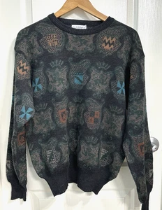 Vintage 90s Tricots St Raphael Sweater Men's Wool Crewneck Pullover  Size Medium - Picture 1 of 9