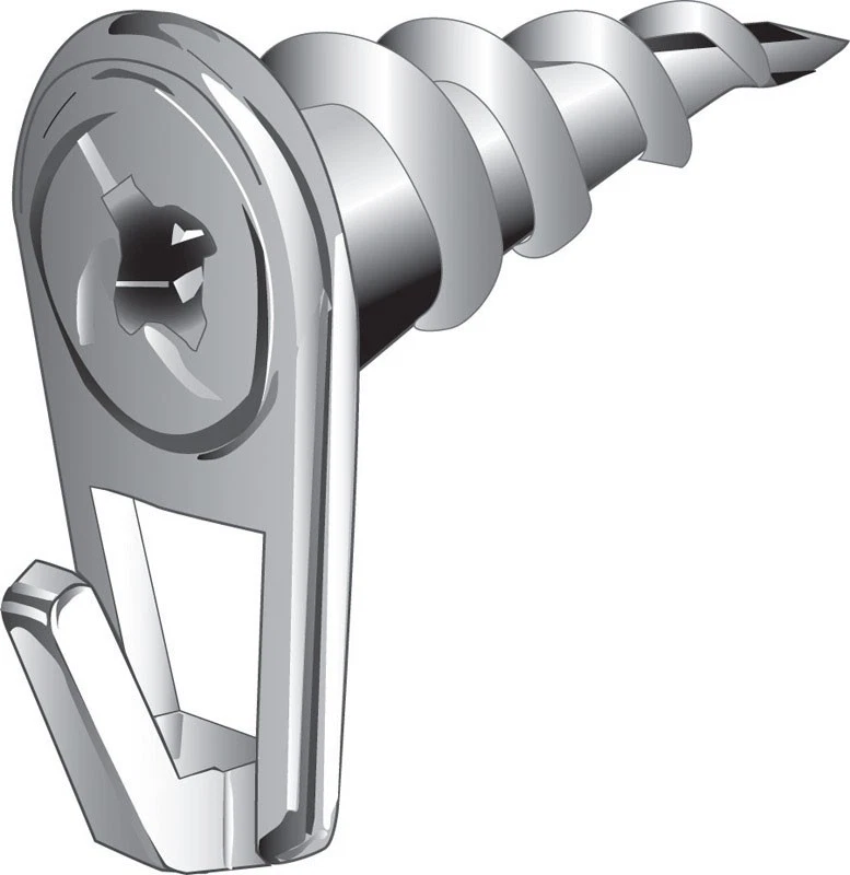 Gancho para cuadros Hillman 122404 chapado en latón para paneles de yeso 50 lb. (Pack de 10) Foto 1 de 1