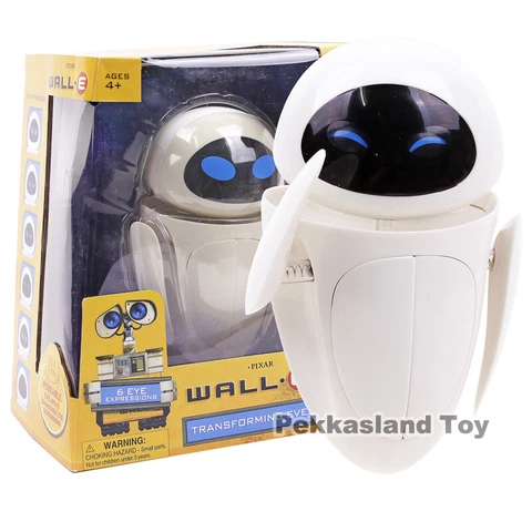 WALL E EVE Action Figure Transforming 6 Eye Expressions Figurine Collectible Toy Cover