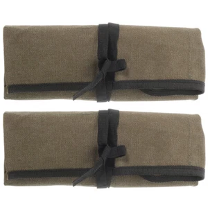 2 Pcs Tool Roll for Box Spanners Chisel Carrier Storage Bag - Picture 1 of 12