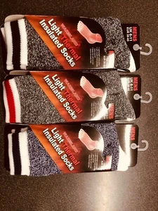 Calze uomo extra calde invernali leggere foderate termiche morbide isolate taglie UK 6-11 - Foto 1 di 4