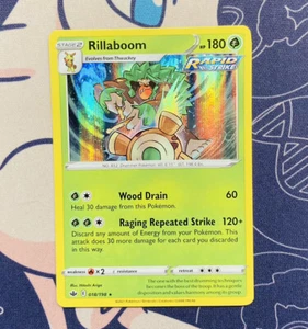 JCC Pokémon Rillaboom Chilling Reign 018/198 Holograma Raro Paquete Fresco - Imagen 1 de 1