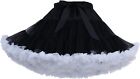 Honeystore Women's 3-Layered Tutu Dance Petticoat Pleated Mini Skirt, 16" Length