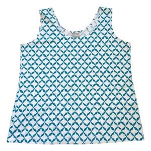 NEU CHICO’S modernes Tanktop türkis weiß Gr. 2 - Bild 1 von 3