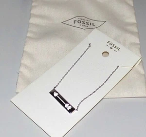 FOSSIL Damenkette Kette + Anhänger Pfeil silberfarben Stainless Steel NEU - Bild 1 von 3