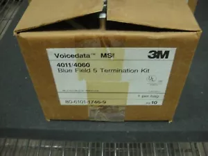 SCOTCH 3M 4011/2060, BOX OF (10) BLUE FIELD TERMINATION KIT- NEW - Picture 1 of 3