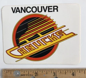 1980er Vancouver Canucks NHL Hockey Sticker, Decal - Bild 1 von 2