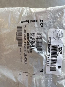 7/8"-14 Nylon Einsatz KONTERMUTTERN Klasse C ZINK-gelb, Größe: 7/8"-14, Material: Stahl - Bild 1 von 4