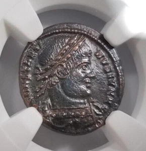 Constantine II Roman Empire BI Nummus AE3/4 NGC XF Ancient Epfig Hoard Pedigree - Picture 1 of 12