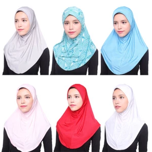 Instantáneo Hijab Amira Bufanda Mujeres Musulmán Turbante Cubierta de Cabeza Mantones Envoltura Islámica - Imagen 1 de 63