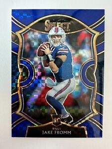 2020 Panini Select #49 Jake Fromm Blue Checkerboard Prizm /175 Concourse Rookie