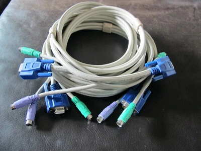 Câble pour switch KVM Belckin AWM E89980-A style 20276 80 C 30 V - Photo 1/4