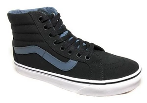 Vans Sk8 Hi Reissue Canvas Black Dark Slate Damen 8 Herren 6,5 - Bild 1 von 7