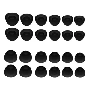 12Pairs 4.5mm Universal Silicone Ear Tips Earbud Earphone Replacement S M L L8A7 - Picture 1 of 7