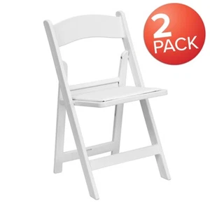 Flash Furniture 2-Pk HERCULES White Folding, White Vinyl - 2-LE-L-1-WHITE-GG - Picture 1 of 1