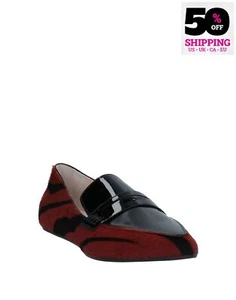 RRP€560 ROBERTO CAVALLI Calf Hair Penny Loafer Shoes US6 UK3 EU36 Made in Italy - Picture 1 of 7