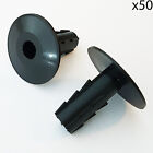50x 8mm Black Single Cable Bushes Feed Through Wall Cover Coaxial Sat Hole Tidy