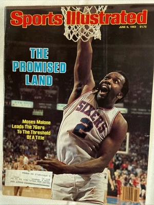 Sports Illustrated June 6 1983 Featuring Moses Malone W/label Very Good Cond - Image 1 of 2
