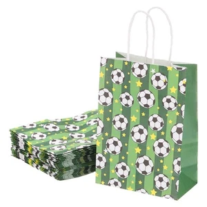50Pcs Football Gift Bags with Handles, 3.1"x8.3"x5.9" Gift Bags, Green - Imagen 1 de 6