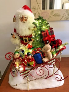 Karen Didion Consegna Illuminata - Slitta Babbo Natale 18 Pollici - Foto 1 di 13
