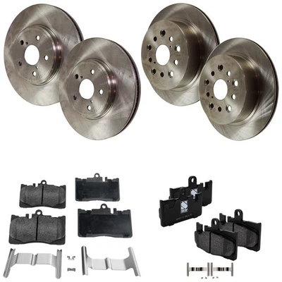 Kit de disco de freno y pastillas para Lexus LS430 2001-2006 delantero y trasero Foto 1 de 4