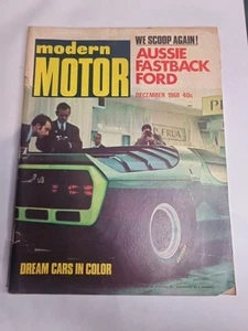 Modern Motor Magazine 1968 December Hk 307 Chev Bathurst Monaro Ad Ford Capri - Picture 1 of 2
