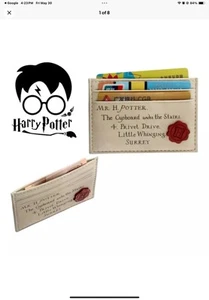 Harry Potter Card Holder Wallet Hogwarts Acceptance Letter w/ Seal - Picture 1 of 5