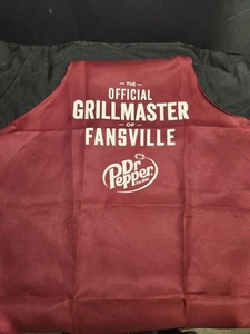 Dr Pepper Official Grillmaster of Fansville Apron BBQ Cook Promo Red Adjustable - Picture 1 of 2