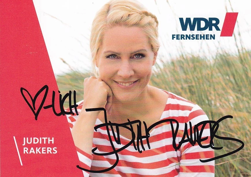 Judith RAKERS - dt. TV-Moderatorin, WDR, Original-Autogramm! - Bild 1 von 1
