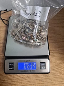 634 Gramm Silberschrott, minimale Steine. Nur Schrott - Bild 1 von 4
