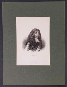 c1750 Henri II de Bourbon prince de Condé Frankreich France Lithographie-Porträt - Picture 1 of 1