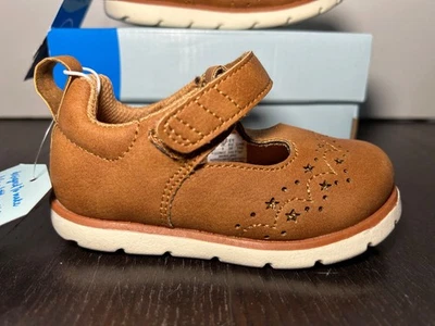 Stride Rite Lacey Mary Jane Flats Brown/Gold Stars Little Kid/Toddler 6M - Image 1 of 4