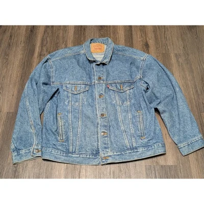 VTG Levi Strauss & Co Type 3 Denim Trucker Jacket Mens XL Made in USA 70507 4890 - Image 1 of 4