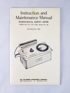 Victoreen CDV-700 Radiologisches Vermessungsmessgerät Bedienungsanleitung & Wartungsanleitung - Bild 1 von 3