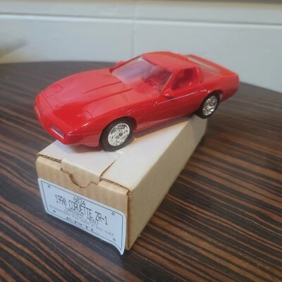 Ertl 1990 Chevrolet Corvette ZR-1 Bright Red Promo Model #6034 NIB 1:25 Scale - Image 1 of 4