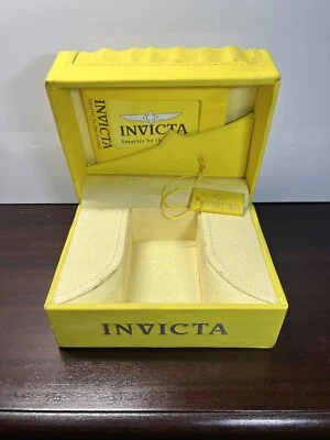 INVICTA Yellow Empty Watch Display Box Completed with User’s Manual | No Pillow - Image 1 of 4