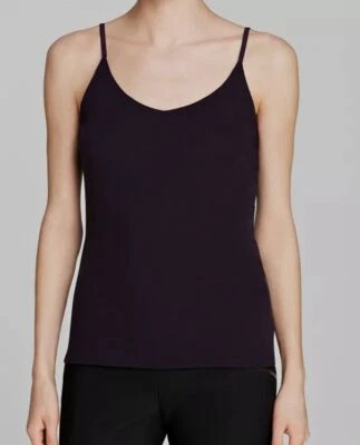 $199 Lafayette 148 Women's Black V-Neck Sleeveless Camisole Top Petite Size P Foto 1 de 3