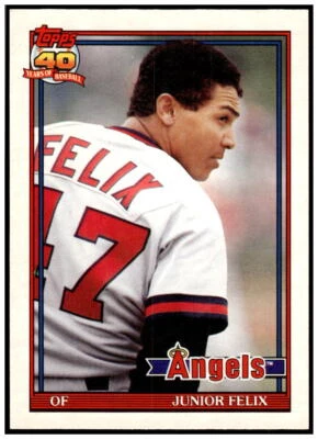 1991 Topps Traded #40T Junior Felix Near mint or better - Image 1 of 2