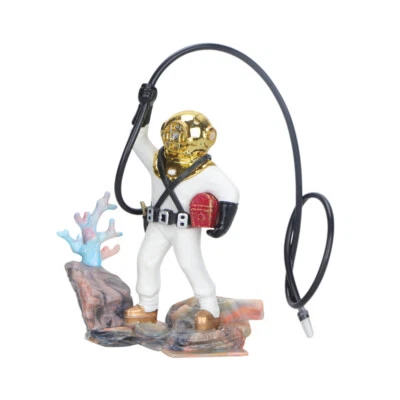 Decoración de acuario buceador pecera decoraciones adorno submarino Foto 1 de 4