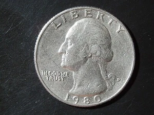 1980-D WASHINGTON QUARTER #10 - Picture 1 of 2