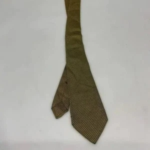 Kiton Napoli Luxury Tie, Gold Yellow Stitched 100% Silk, Men's A56 - Picture 1 of 8