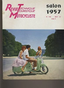 (12A)REVUE TECHNIQUE MOTOCYCLIST SALON 1957 / 125 Motobécane/ 600 TWIN MATCHLESS - Picture 1 of 1