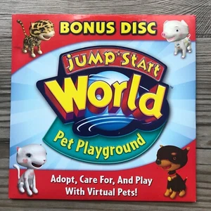Jump Start World: Pet Playground Adopt Play Virtual Pets Cats Dogs PC Bonus Disc - Picture 1 of 6